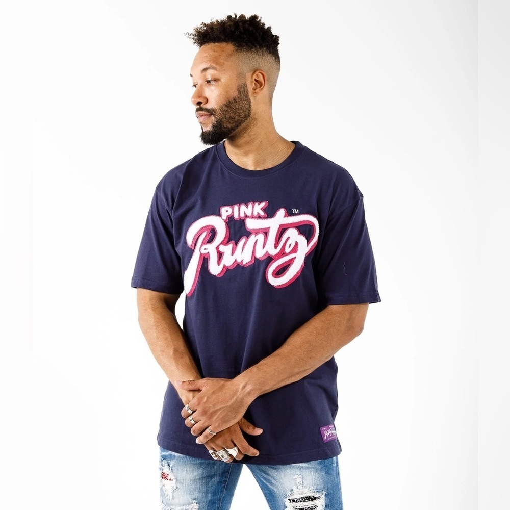 Pink Runtz embroidered logo tee s 2xl